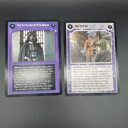 Star Wars CCG Lot of 2 Oversized Cards Vtg 1999 Decipher - Read Description #2 - Image 5