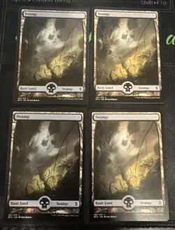 Swamp 261 Full Art X4 Battle for Zendikar Magic the Gathering mtg - Image 1