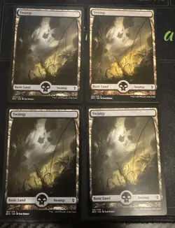 Swamp 261 Full Art X4 Battle for Zendikar Magic the Gathering mtg - Image 1