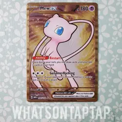 Pokemon Card Mew Ex 205/165 Secret Rare Scarlet Violet Pokemon 151 NM Metal - Image 1