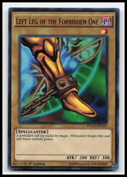 Left Leg of the Forbidden One YGLD-ENA19 Yugi's Legendary Decks Yugioh Card - Image 1