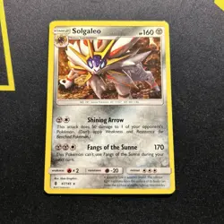 Solgaleo 87/145 Cracked Ice MP -Holo Rare Pokemon Card- Theme Deck (4s) - Image 1