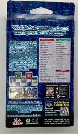 2020 Yu Gi Oh! Egyptian God Deck, Obelisk the Tormentor (40 Cards) - Image 2
