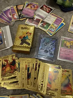 Pokemon Cards Lot Holo Foil Rares Commons GOLD FOIL LOT 100+ - Image 3