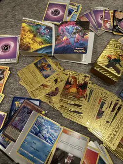 Pokemon Cards Lot Holo Foil Rares Commons GOLD FOIL LOT 100+ - Image 4