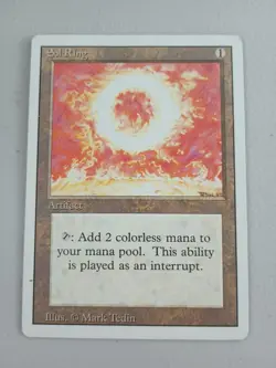 MTG Sol Ring - Revised Edition - 3Rd Magic: The Gathering MP 2 - Image 1