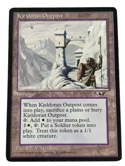 MTG Kjeldoran Outpost Alliances Moderate Play Regular Vintage Old School Magic - Image 1