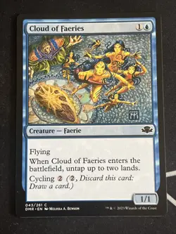1x Cloud of Faeries (043) Dominaria Remastered NM MTG Magic x1 MKE - Image 1