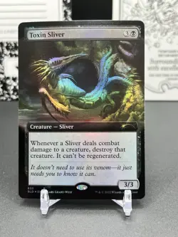 MTG Secret Lair Drop Series Toxin Sliver Creature - Sliver RARE FOIL #635 - Image 1