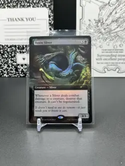 MTG Secret Lair Drop Series Toxin Sliver Creature - Sliver RARE FOIL #635 - Image 3