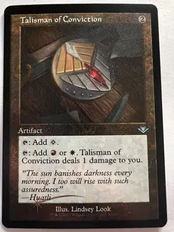 Talisman of Conviction - ETCHED FOIL RETRO FRAME - MTG Modern Horizons - NM - Image 1