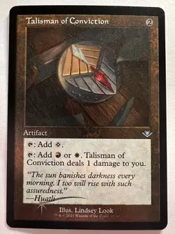 Talisman of Conviction - ETCHED FOIL RETRO FRAME - MTG Modern Horizons - NM - Image 3