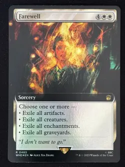 1x MTG Farewell (Extended Art, Foil) - Universes Beyond: Doctor Who (WHO) #465 - Image 1