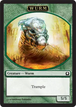 Wurm Token Light Play, English Magic the Gathering MTG Return to Ravnica - Image 1