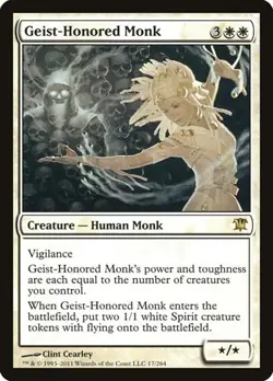 Geist-Honored Monk - Foil ISD LP MTG - Image 1