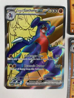 Pokemon TCG: 2025 Destined Rivals Promo Full Art Cynthia's Garchomp EX (SVP 204) - Image 2