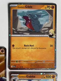 Pokemon TCG: 2025 Destined Rivals Promo Full Art Cynthia's Garchomp EX (SVP 204) - Image 3