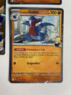 Pokemon TCG: 2025 Destined Rivals Promo Full Art Cynthia's Garchomp EX (SVP 204) - Image 4