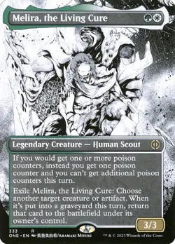 Melira, the Living Cure (333) Borderless Phyrexia: All Will Be One ONE MTG Magic - Image 1