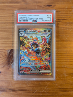 PSA 9 Greninja ex SIR Scarlet & Violet Twilight Masquerade 214/167 Pokemon - Image 1