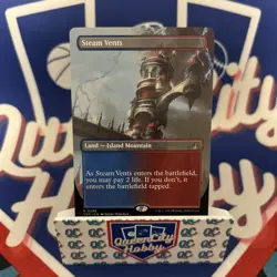 MTG Steam Vents (Borderless) Ravnica Remastered) NM - Image 1