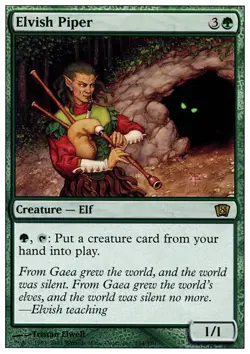 Moderatly Played, English - 1 x MTG Elvish Piper Eighth Edition - Image 1