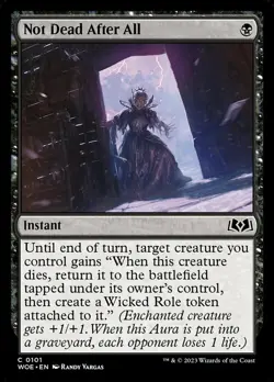1 x Not Dead After All - Foil - Wilds of Eldraine - Light Play - MTG - Image 1