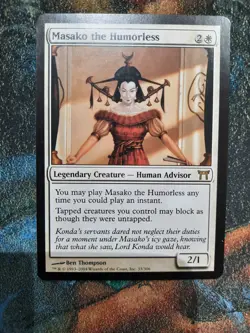 MTG Magic Gathering - Masako the Humorless - Kamigawa - EX - Image 1