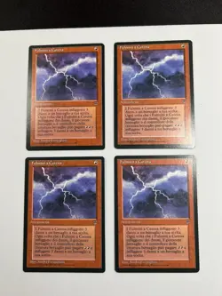 4x Chain Lightning (Fulmini a Catena) - 1995 Italian Legends FBB - MTG [NM] - Image 1