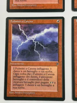 4x Chain Lightning (Fulmini a Catena) - 1995 Italian Legends FBB - MTG [NM] - Image 4