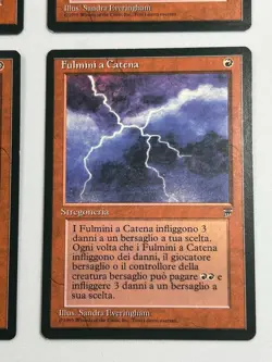 4x Chain Lightning (Fulmini a Catena) - 1995 Italian Legends FBB - MTG [NM] - Image 5