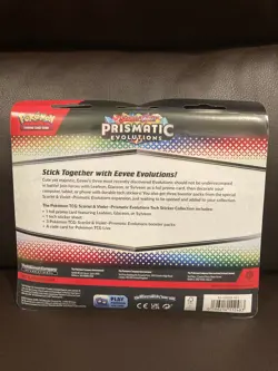 Pokemon Prismatic Evolutions Tech Sticker Collection..Mixed Promos..LIVE In Hand - Image 2