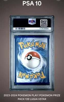 Lugia Vstar 138/195 PLAY! PRIZE PACK Silver Tempest Pokemon Card PSA 10💎 - Image 2