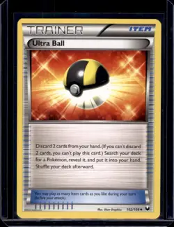 Ultra Ball Dark Explorers Pokemon 102/108 Uncommon NM+ - Image 1