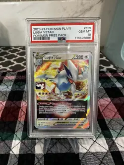 Pokemon Lugia Vstar 139/195 Ultra Rare Prize Pack Series 3 PSA 10 GEM MINT - Image 1