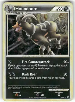 Houndoom Call of Legends Holo Rare Pokemon Moderately played - Image 1