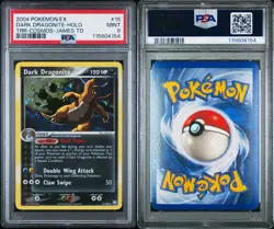 2004 POKEMON EX TEAM ROCKET RETURNS #15 DARK DRAGONITE- COSMOS HOLO PSA 9 - Image 3