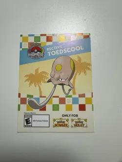Pokemon World Championship Anaheim 2025 Toedscool Code Scarlet or Violet Game - Image 1