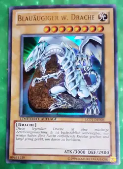 Yu-Gi-Oh LC01, Blauaugiger w. Drache, "near mint", limitierte .Auflage - Image 1
