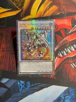 Yu-Gi-Oh! Borreload Savage Dragon RA01-EN033 ** Quarter Century Secret Rare ** - Image 1