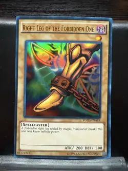 Yugioh Right Leg Of The Forbidden One YGLD-ENA18 - Image 1