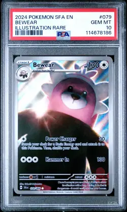 2024 POKEMON SFA EN-SHROUDED FABLE ILLUSTRATION RARE #079 BEWEAR PSA 10 - Image 1