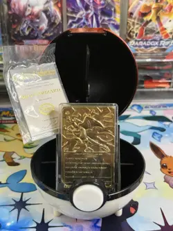 1999 Pokemon Burger King Charizard 23K Gold Plated Trading Card #06 CHARIZARD - Image 2