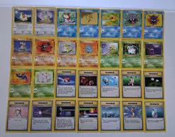 Base 2 Jungle Fossil Set Card Lot VTG WOTC MP - Image 1