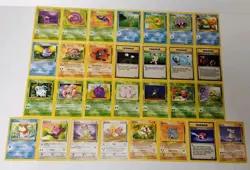 Jungle Fossil Set Card Lot VTG WOTC MP-HP - Image 1