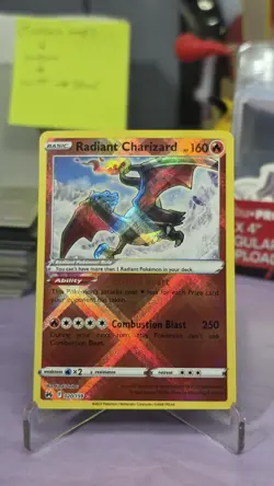 Pokemon TCG Radiant Charizard Crown Zenith Holo Card 020/159 Near Mint Condition - Image 1