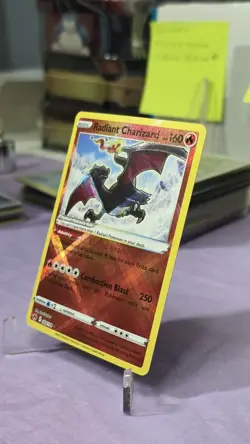 Pokemon TCG Radiant Charizard Crown Zenith Holo Card 020/159 Near Mint Condition - Image 2
