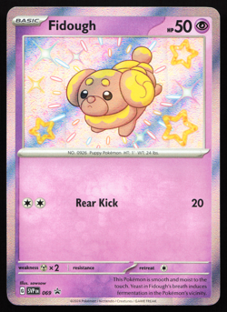 Fidough SVP 069 Scarlet & Violet Black Star Promo Near Mint Pokemon Card - Image 1