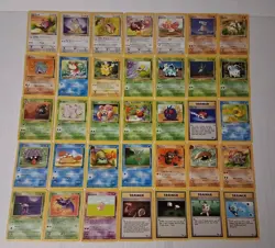 VTG Pokemon Jungle And Fossil Set Card Lot LP - Image 1