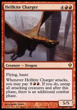 Hellkite Charger -Foil Medium Play MTG Zendikar - Image 1